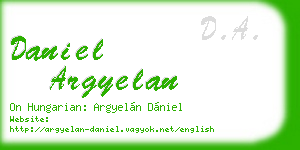 daniel argyelan business card