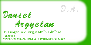 daniel argyelan business card